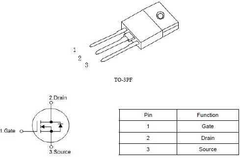 開關電源MOS管,KNX42150A,2.8A/1500V