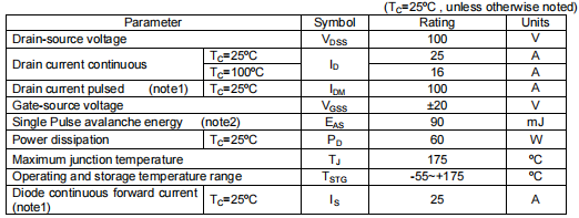 控制板mos管,KIA7610A參數
